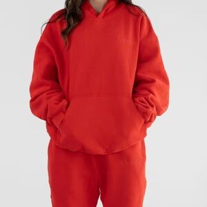 Comftr Women's Red Hoodie Set